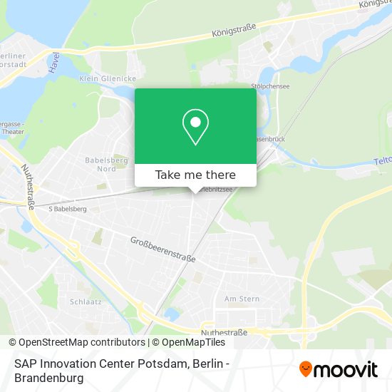 SAP Innovation Center Potsdam map