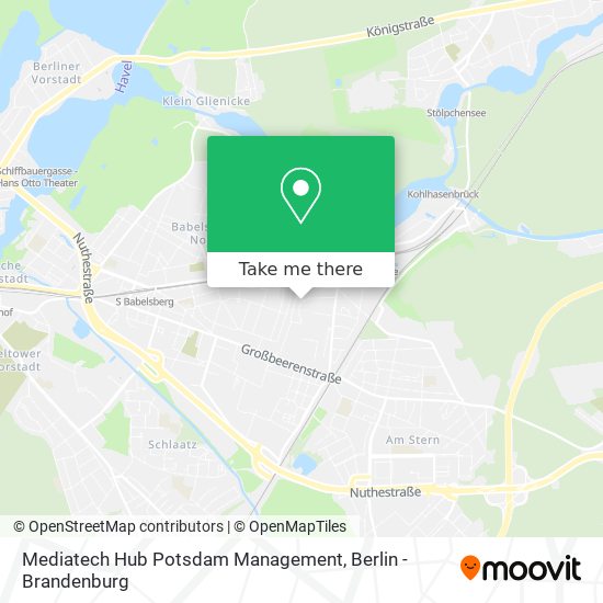 Mediatech Hub Potsdam Management map