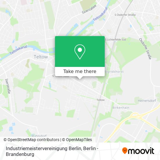 Industriemeistervereinigung Berlin map