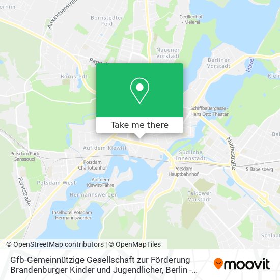 Gfb-Gemeinnützige Gesellschaft zur Förderung Brandenburger Kinder und Jugendlicher map
