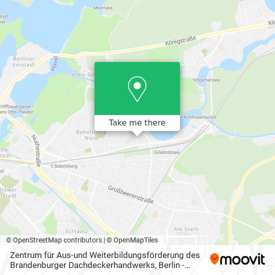 Zentrum für Aus-und Weiterbildungsförderung des Brandenburger Dachdeckerhandwerks map