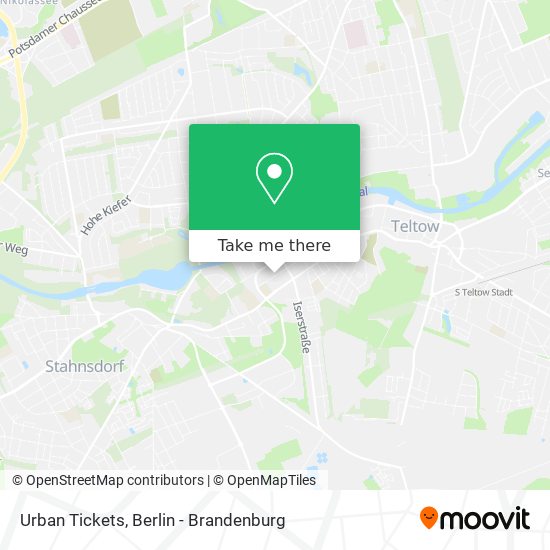 Urban Tickets map