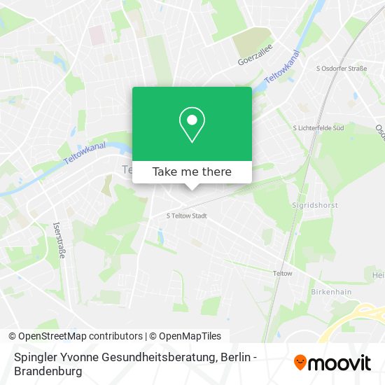 Spingler Yvonne Gesundheitsberatung map