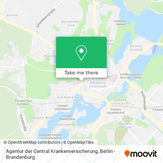 Agentur der Central Krankenversicherung map