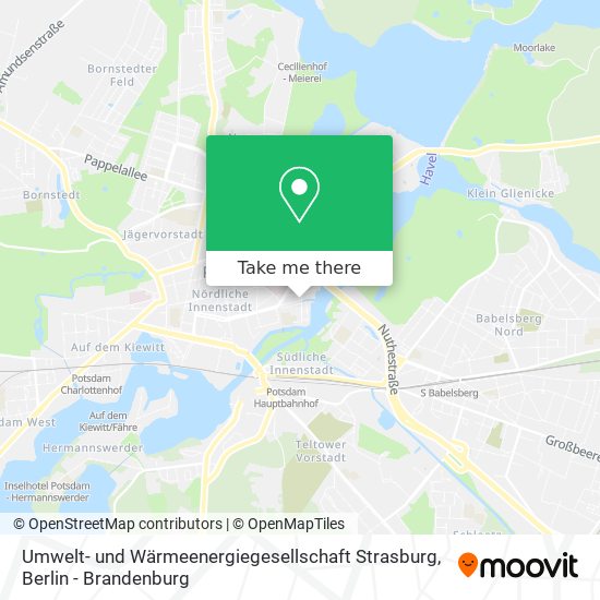 Umwelt- und Wärmeenergiegesellschaft Strasburg map