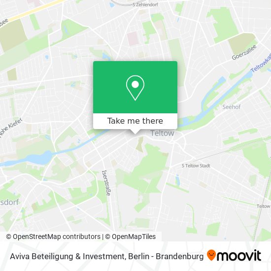 Карта Aviva Beteiligung & Investment