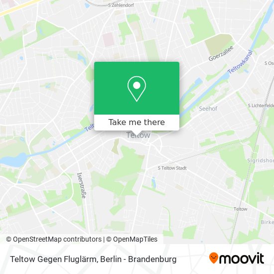 Teltow Gegen Fluglärm map