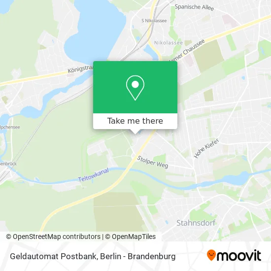 Карта Geldautomat Postbank