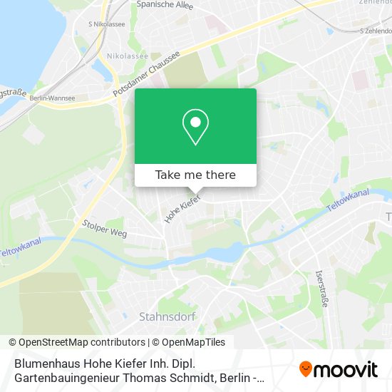 Карта Blumenhaus Hohe Kiefer Inh. Dipl. Gartenbauingenieur Thomas Schmidt