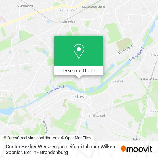 Günter Bekker Werkzeugschleiferei Inhaber Wilken Spanier map