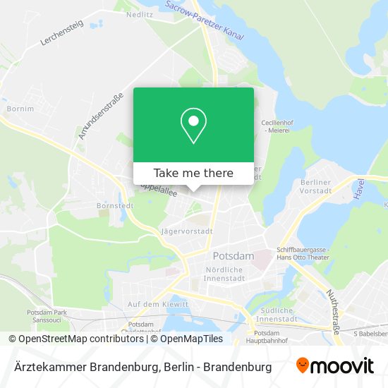 Ärztekammer Brandenburg map