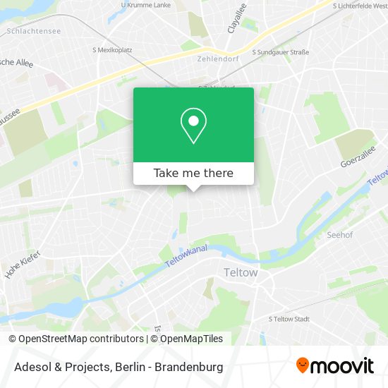 Adesol & Projects map