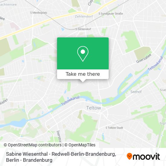 Карта Sabine Wiesenthal - Redwell-Berlin-Brandenburg