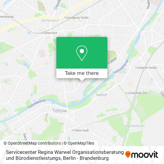 Servicecenter Regina Warwel Organisationsberatung und Bürodienstleistungs map