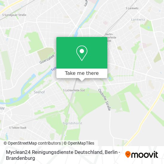 Карта Myclean24 Reinigungsdienste Deutschland