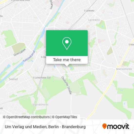 Um Verlag und Medien map