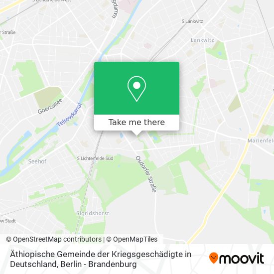 Äthiopische Gemeinde der Kriegsgeschädigte in Deutschland map