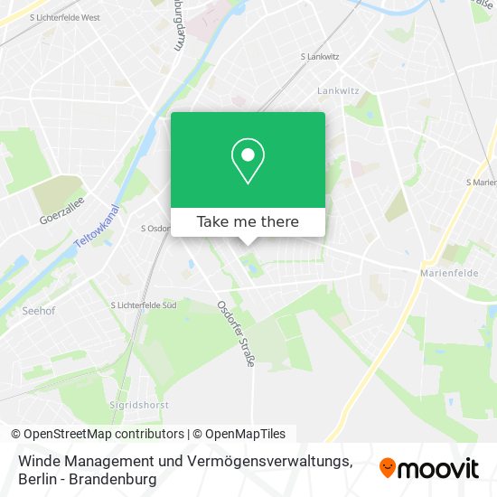 Winde Management und Vermögensverwaltungs map