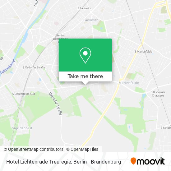 Hotel Lichtenrade Treuregie map
