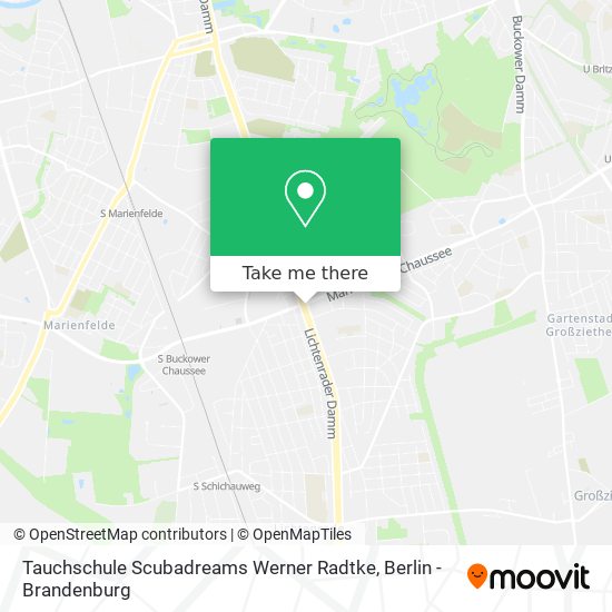 Tauchschule Scubadreams Werner Radtke map