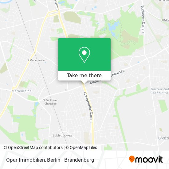 Opar Immobilien map