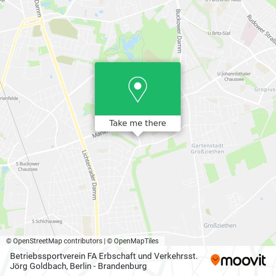 Карта Betriebssportverein FA Erbschaft und Verkehrsst. Jörg Goldbach