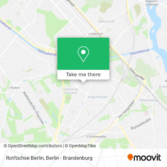 Rotfüchse Berlin map