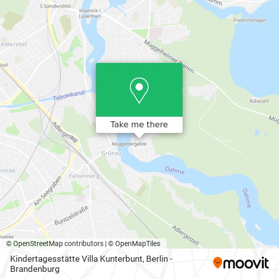 Карта Kindertagesstätte Villa Kunterbunt