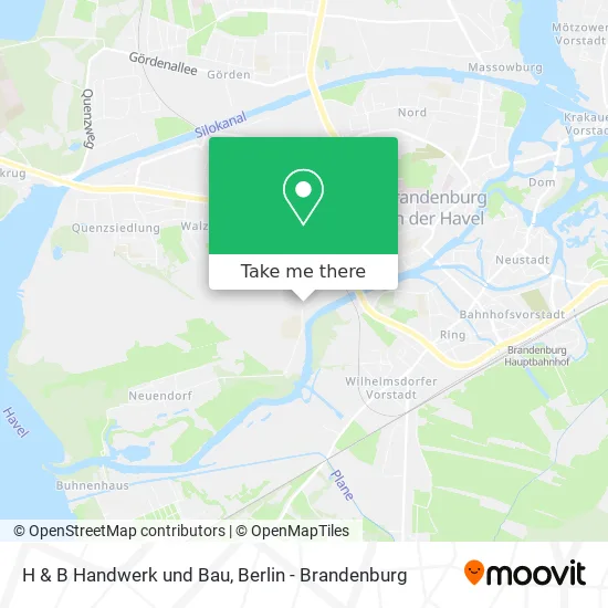 H & B Handwerk und Bau map