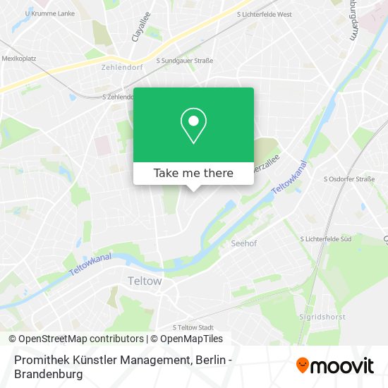 Promithek Künstler Management map