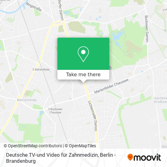 Deutsche TV-und Video für Zahnmedizin map