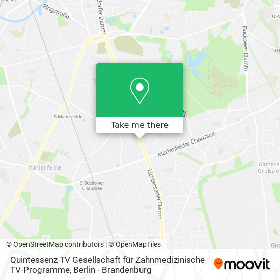 Карта Quintessenz TV Gesellschaft für Zahnmedizinische TV-Programme
