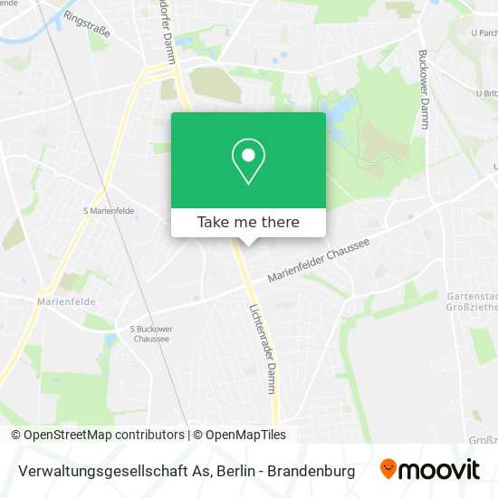 Verwaltungsgesellschaft As map