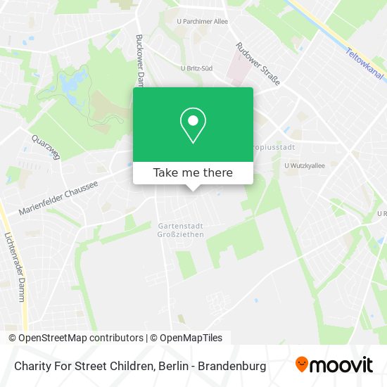 Charity For Street Children map