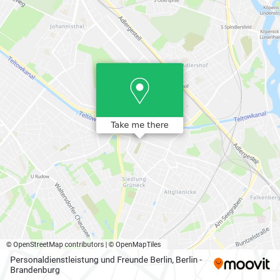 Карта Personaldienstleistung und Freunde Berlin