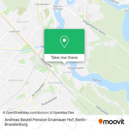 Карта Andreas Beutel Pension Gruenauer Hof