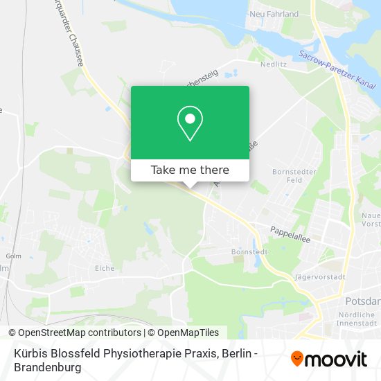 Kürbis Blossfeld Physiotherapie Praxis map