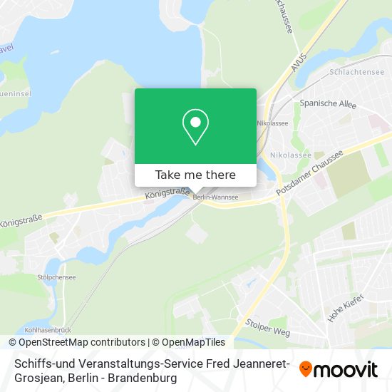 Schiffs-und Veranstaltungs-Service Fred Jeanneret-Grosjean map