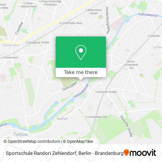 Карта Sportschule Randori Zehlendorf