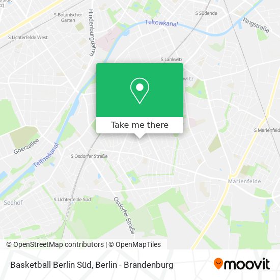 Basketball Berlin Süd map