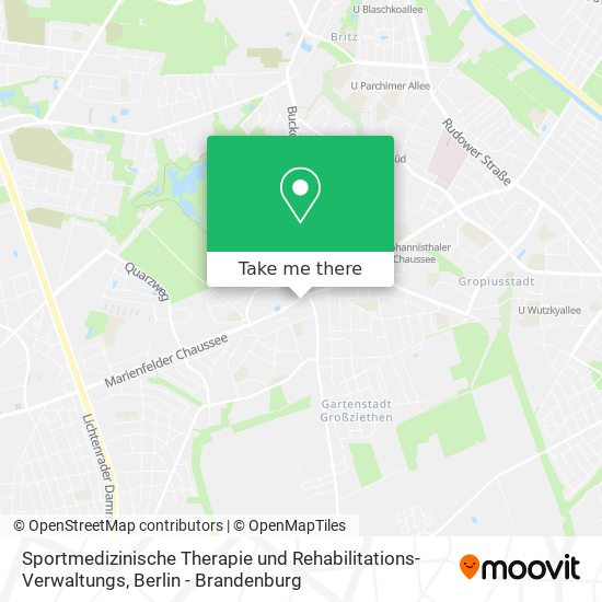 Sportmedizinische Therapie und Rehabilitations- Verwaltungs map