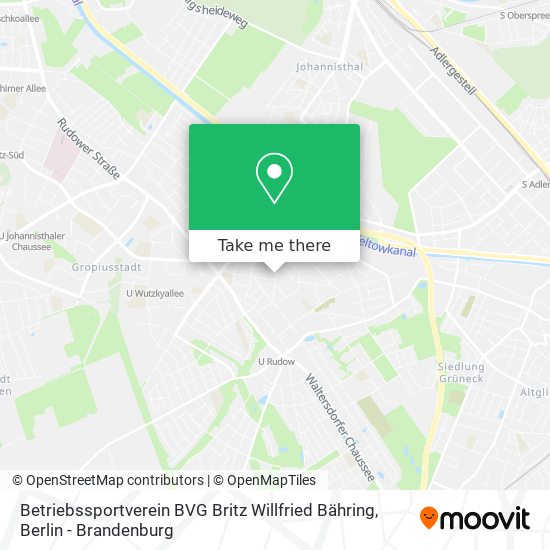 Betriebssportverein BVG Britz Willfried Bähring map