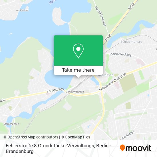 Fehlerstraße 8 Grundstücks-Verwaltungs map