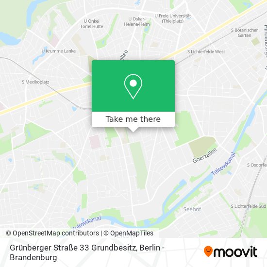 Grünberger Straße 33 Grundbesitz map
