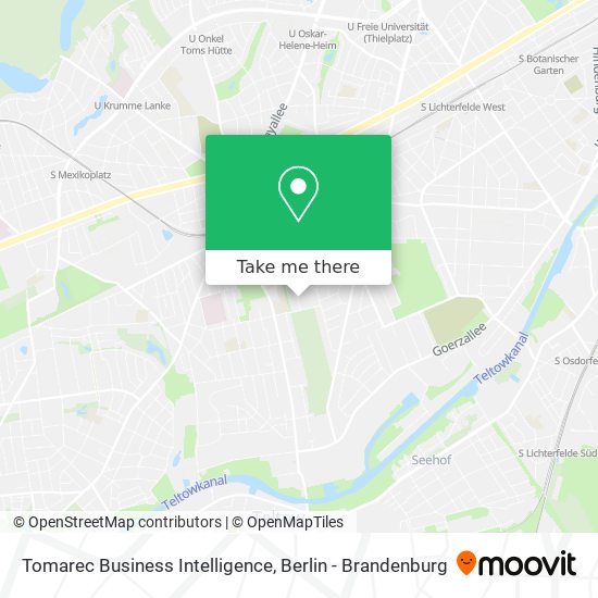 Tomarec Business Intelligence map