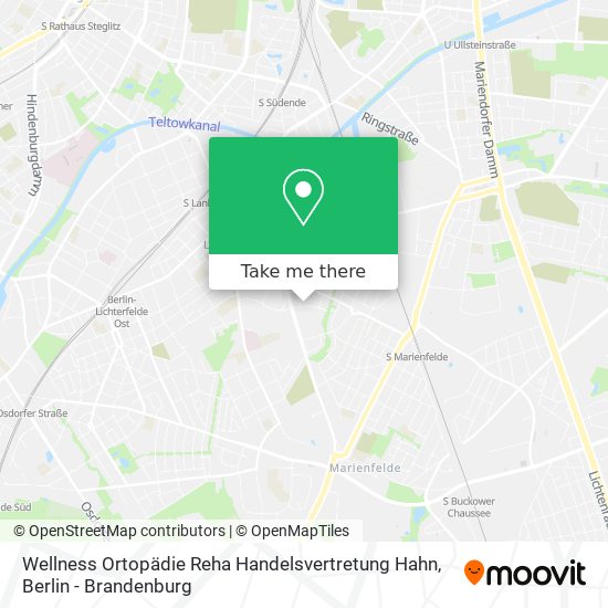 Wellness Ortopädie Reha Handelsvertretung Hahn map