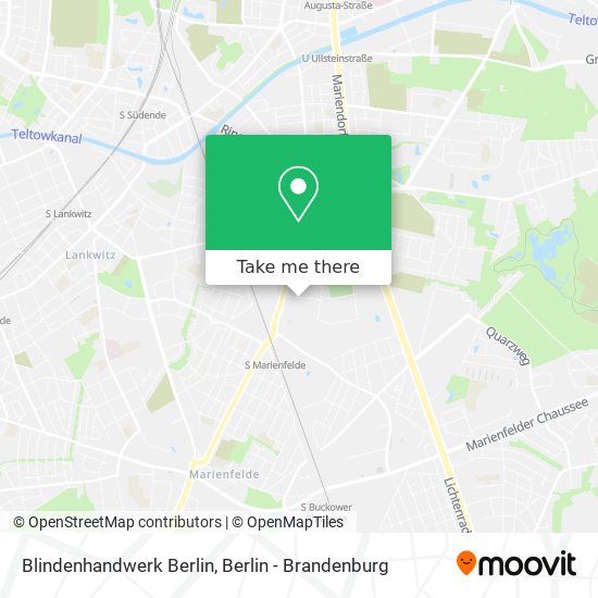 Blindenhandwerk Berlin map