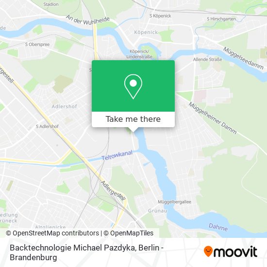 Backtechnologie Michael Pazdyka map