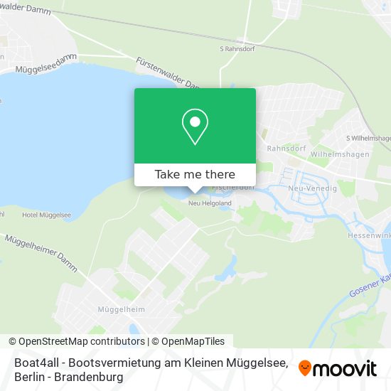 Boat4all - Bootsvermietung am Kleinen Müggelsee map