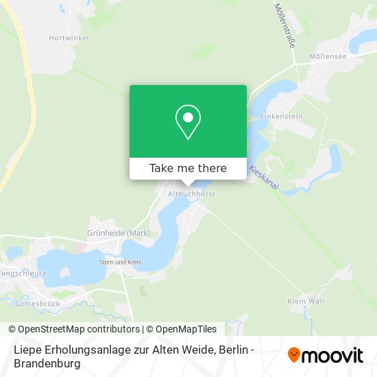 Liepe Erholungsanlage zur Alten Weide map